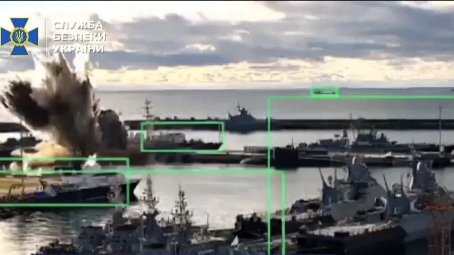 Ukraine Uses Underwater Drone to Strike Russian Submarine in First-of-Its-Kind Attack