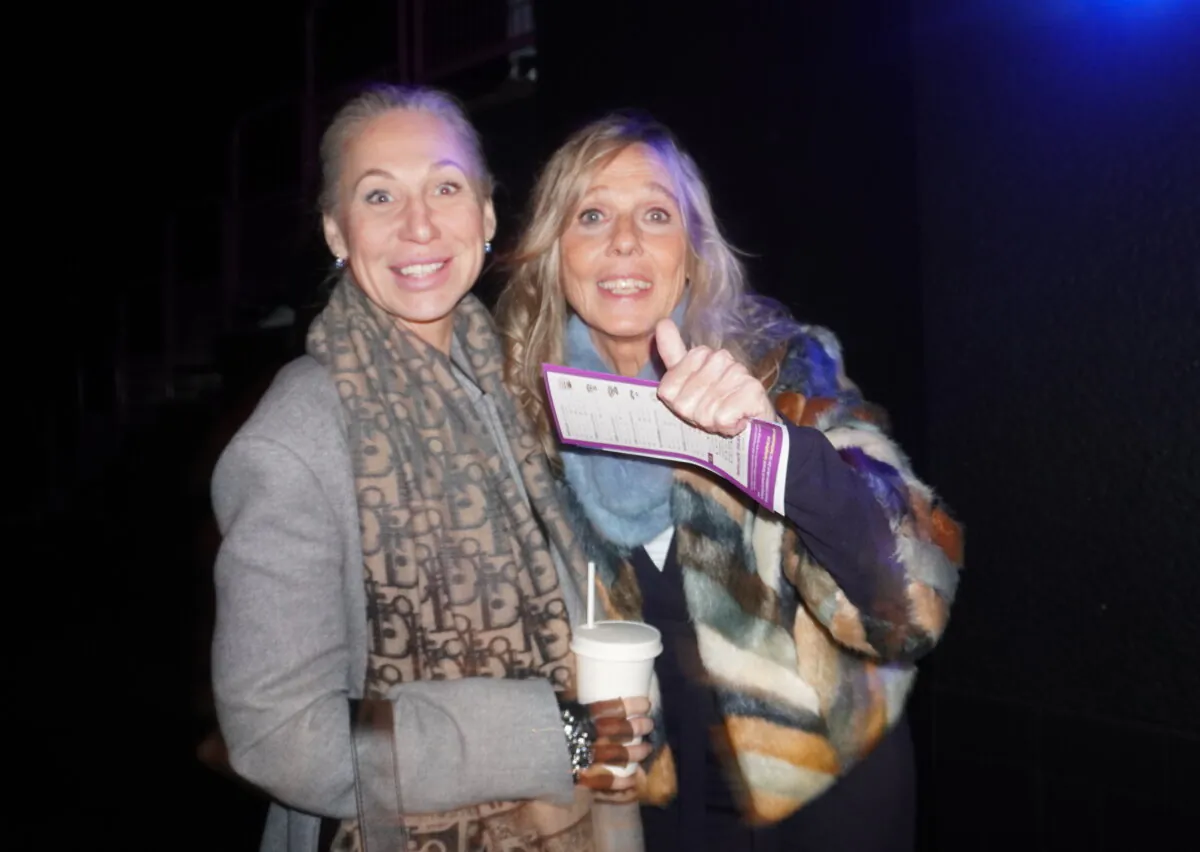 Christine Klaeren and Sofia Smirnova enjoyed Shen Yun's evening performance at Galaxie Amnéville on Dec. 18, 2025. (Mary Man/The Epoch Times)