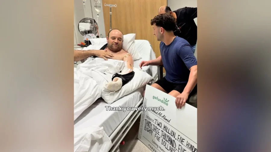 Australia's 'Bondi Hero' Handed $1.65 Million Collected From Fundraising