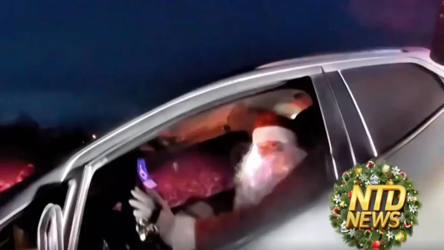 Santa Gets Pulled Over for Speeding in Ohio