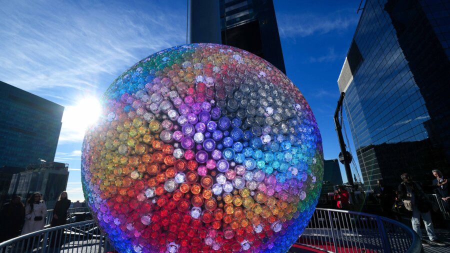 Times Square Holds New Year’s Eve Ball Drop Test
