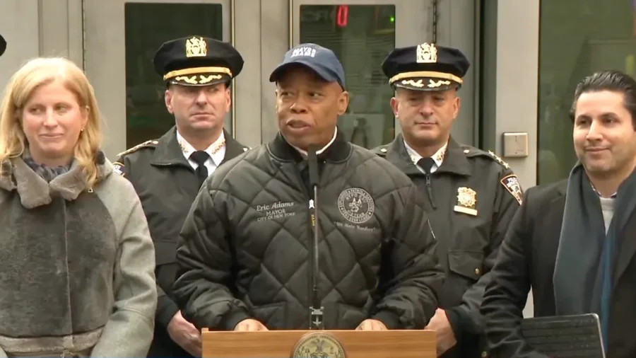 NYC Mayor Eric Adams Makes Safety Announcements Ahead of New Year's Eve Celebration