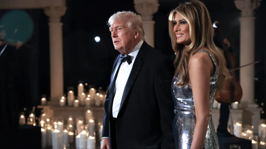 Trump Calls for Peace on Earth at Mar-a-Lago New Year's Celebration
