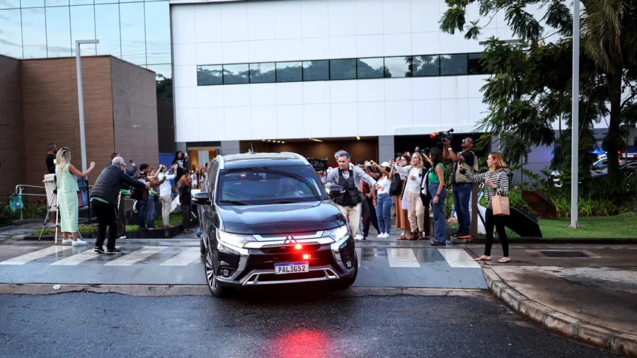Brazil’s Bolsonaro Leaves Hospital and Returns to Jail in Capital Brasilia