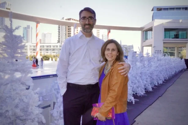 Stefan Sequeira and his wife, Amanda Sequeira, attend Shen Yun Performing Arts at Dell Hall at The Long Center for the Performing Arts in Austin, Texas, on Jan. 3, 2026. (Sonia Wu/The Epoch Times)