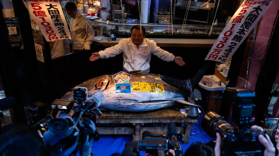 Bluefin Tuna Sells for Record $3.2 Million at Tokyo Market