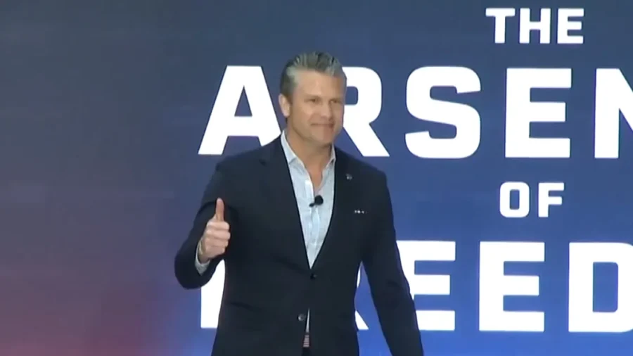 Hegseth Makes First Stop on His ‘Arsenal of Freedom’ Tour