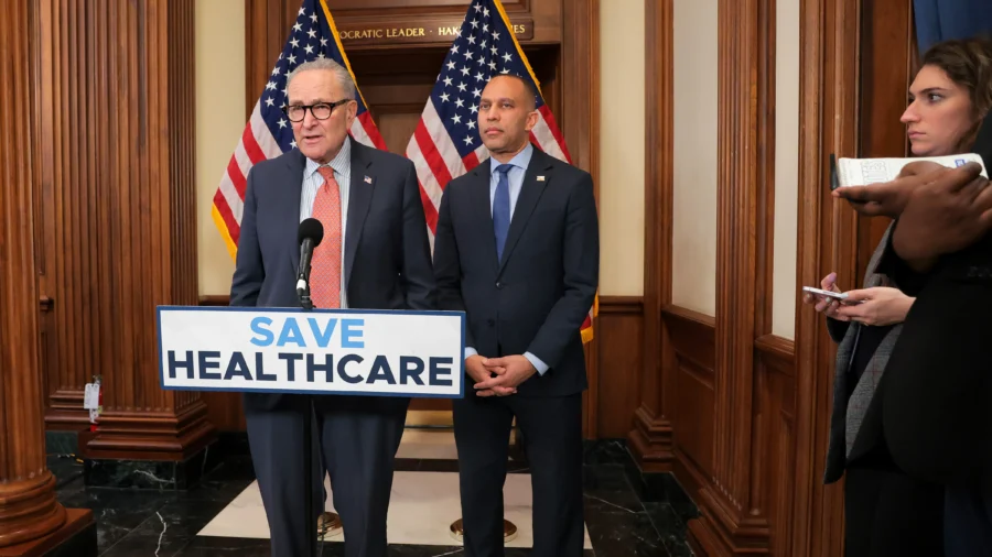 Congressional Democratic Leaders Jeffries and Schumer Hold Press Conference