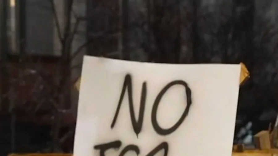 Protesters Set Up Barriers at Site of Minneapolis ICE-Involved Shooting
