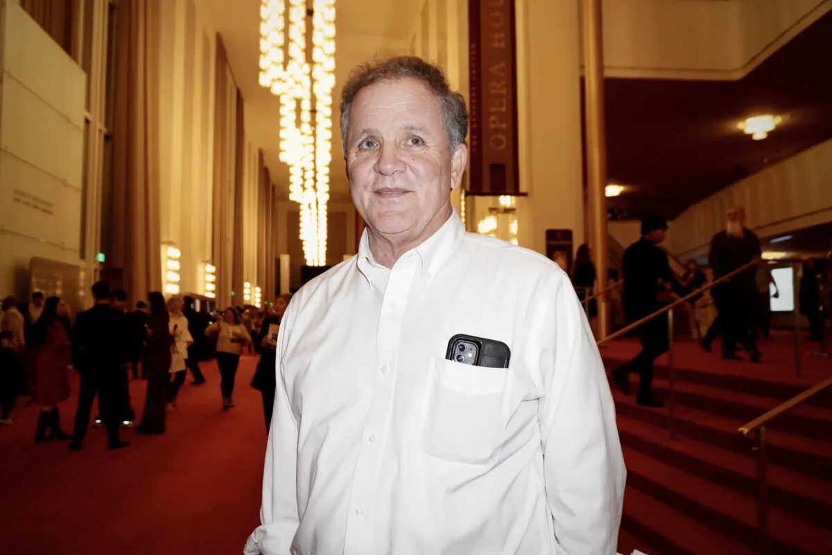 Roger Uhar attended Shen Yun for the first time at the Trump Kennedy Center Opera House in Washington, D.C. on Jan. 9, 2026. (Sherry Dong/The Epoch Times)