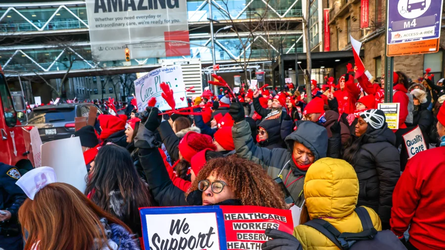 Largest Nurse Strike in NYC History, Nearly 15,000 Walking Off the Job