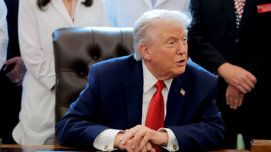 Trump Participates in Signing Ceremony at White House