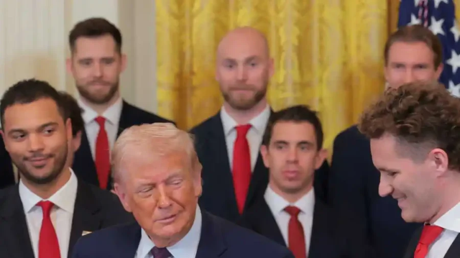 Trump Welcomes Stanley Cup Champs the Panthers to the White House