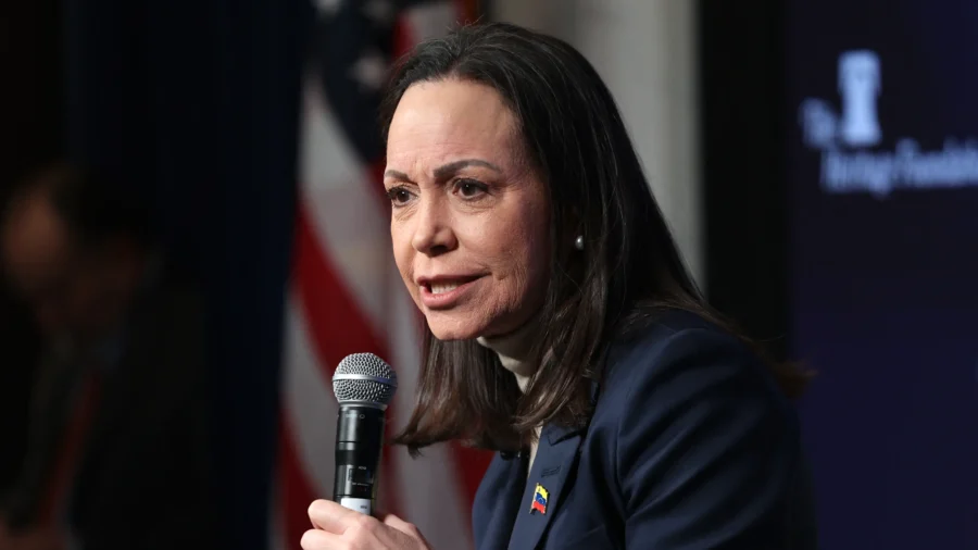 Venezuela Opposition Leader Machado Praises US Freedom in Speech in DC
