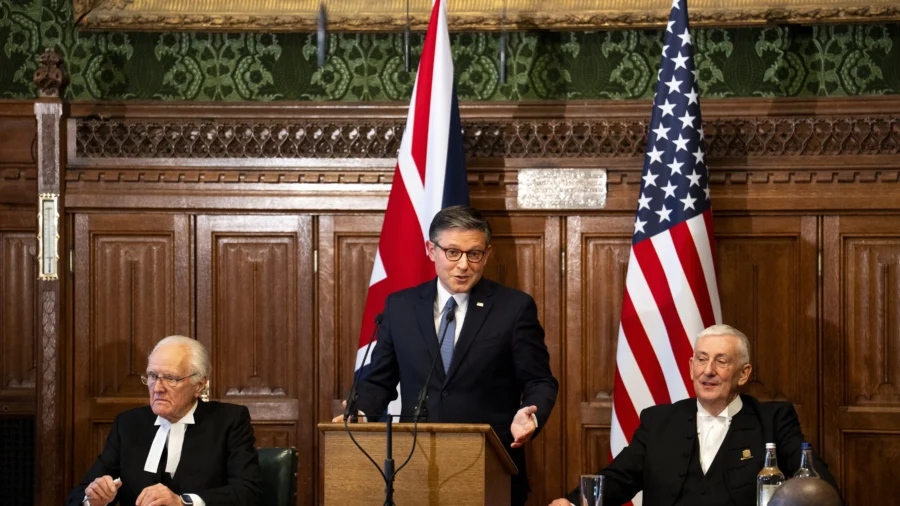 Speaker Johnson Addresses British Parliament, Says US and UK Can Work Through Differences