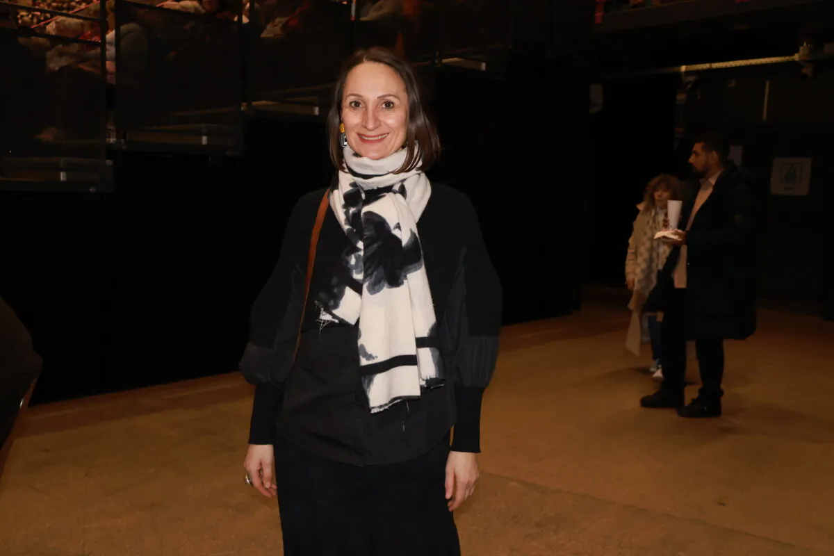Céline Respinger, an applied arts teacher, came with her family to experience Shen Yun on Jan. 21, 2026, at the Geneva Arena. (The Epoch Times)