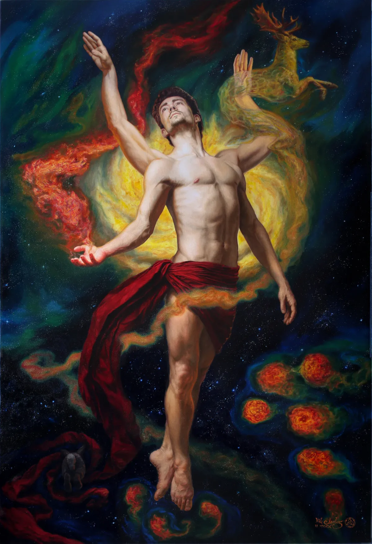 "The Divine Creator" by Nik Anikis Skusek. (Courtesy of NTD International Figure Painting Competition)
