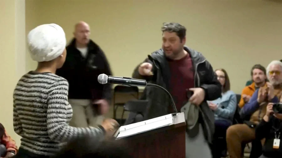 Man Arrested After Spraying Unknown Substance on Rep. Omar at Minneapolis Town Hall