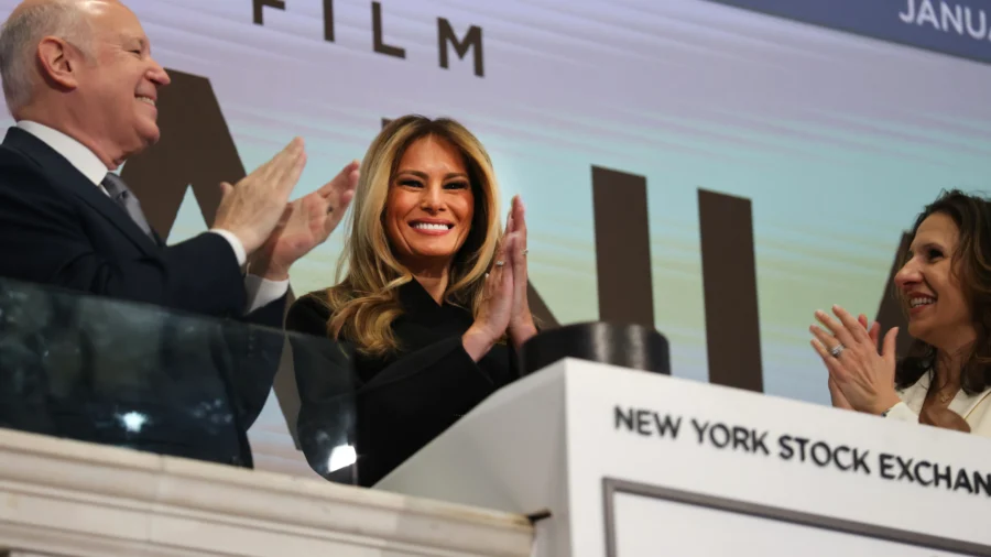 Melania Trump Rings NYSE Bell Ahead of Movie Release
