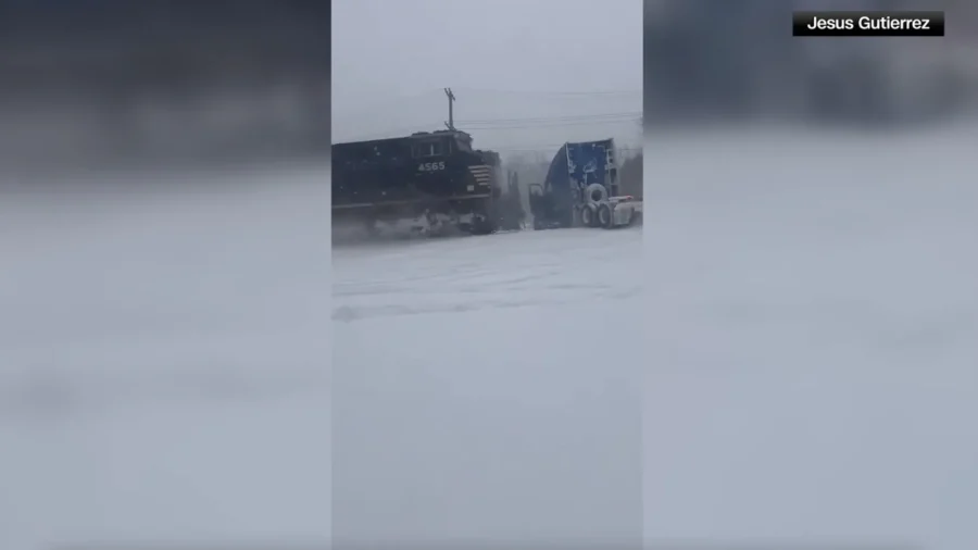 Semi Driver Escapes Moments Before Train Hits Truck in North Carolina