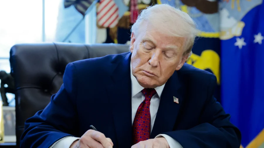 Trump Participates in Signing Ceremony