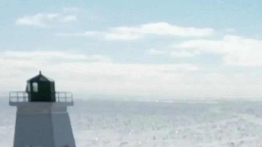 Frozen Lake Erie in Canada Transforms Into Snowy Desert of Ice