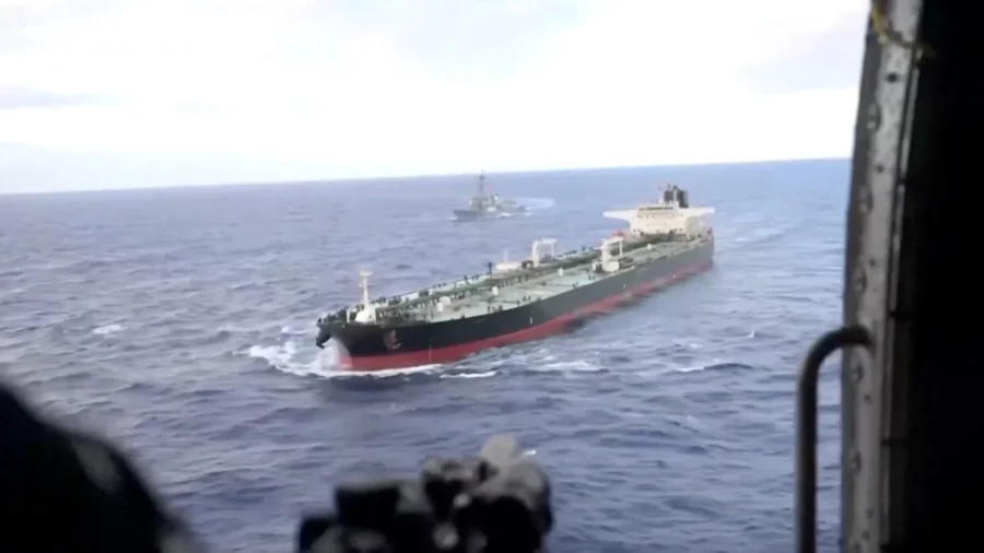 US Forces Board Venezuela-Linked Oil Tanker in Indian Ocean