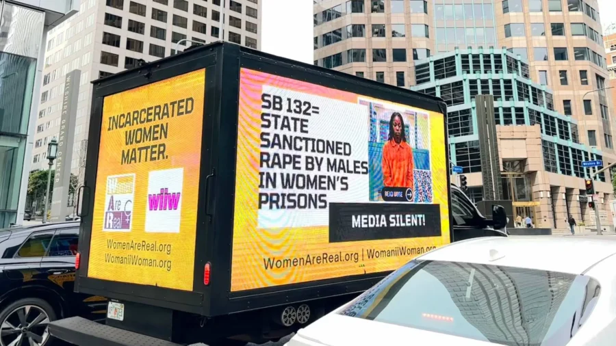 Billboard Campaign Targets California Transgender Prison Policy Before Rape Trial