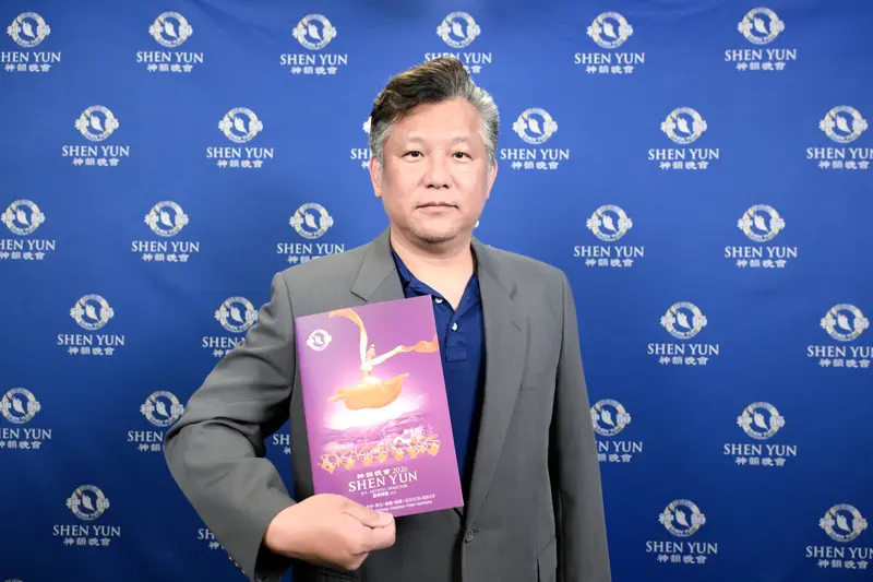 Li Guoxian enjoyed Shen Yun in Taipei on Feb. 2, 2026. (Song Bilong/The Epoch Times)