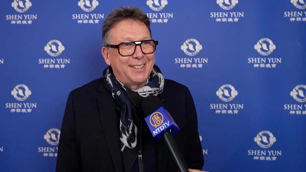 Francis Durand attends Shen Yun at the Zenith Hall in Dijon on Feb. 10, 2026. (NTD)