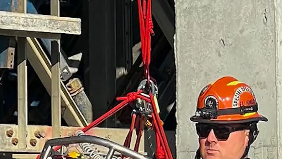 First Responders Borrow Crane for High-Rise Rescue
