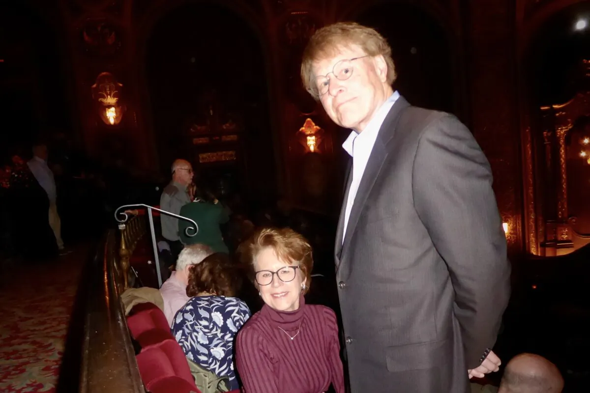Edwin and Kathy Loewe attend Shen Yun at the Providence Performing Arts Center on Valentine’s Day. (Frank Liang/The Epoch Times)