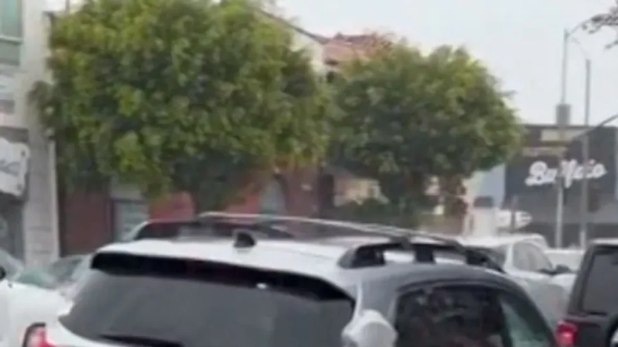 Los Angeles Streets Submerged by Winter Storm