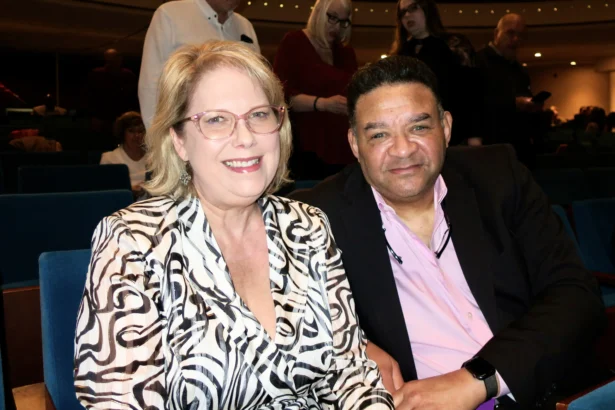 Frank and Deidre Pixley attend Shen Yun Performing Arts at the Belk Theater, Blumenthal Performing Arts Center, in Charlotte, N.C., on Feb. 21, 2026. (Maggie Xie/The Epoch Times)