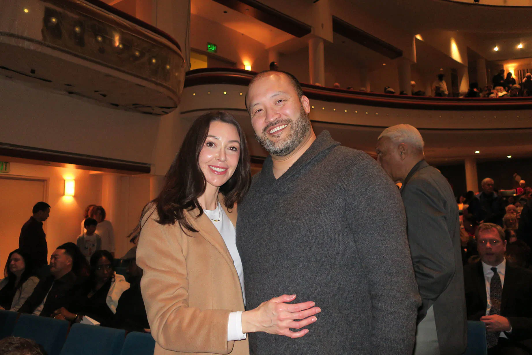 Albert and Aubrey Fang attend Shen Yun Performing Arts at the Belk Theater at Blumenthal Performing Arts Center in Charlotte, N.C., on Feb. 21, 2026. (Maggie Xie/The Epoch Times)