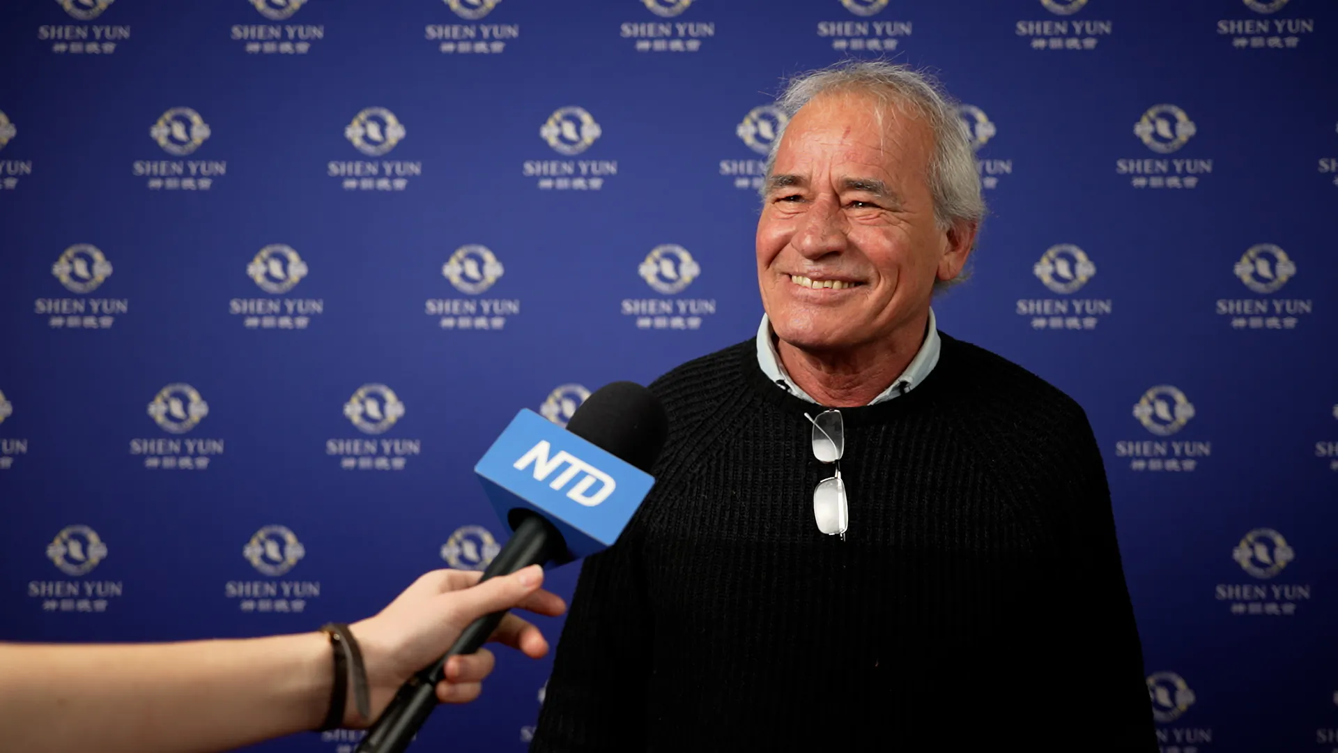 Richard Gigon, member of the Grand Council of the Canton of Neuchâtel, at Shen Yun Performing Arts in Lausanne, Switzerland, on Feb. 20, 2026. (NTD)