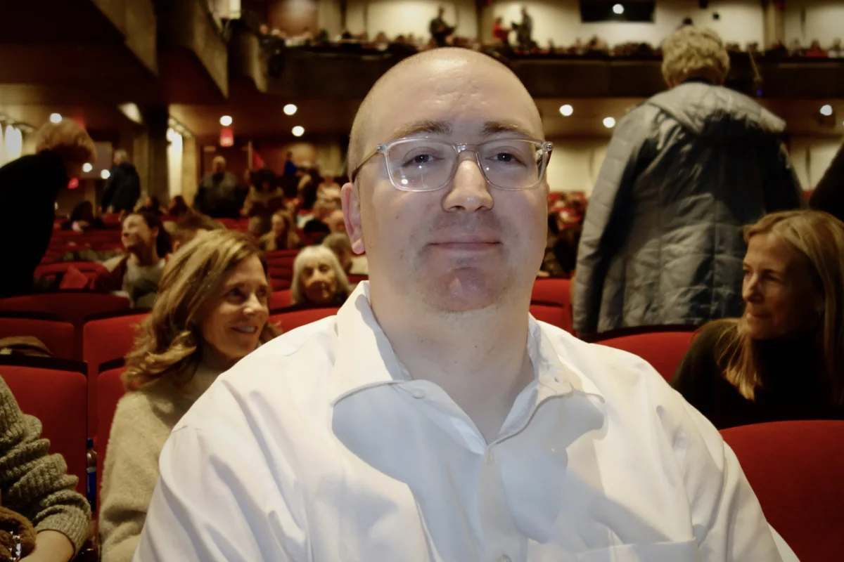 Timothy Bennett attends Shen Yun Performing Arts at the Clowes Memorial Hall of Butler Arts Center in Indianapolis on Feb. 22, 2026. (Michael Huang/The Epoch Times)