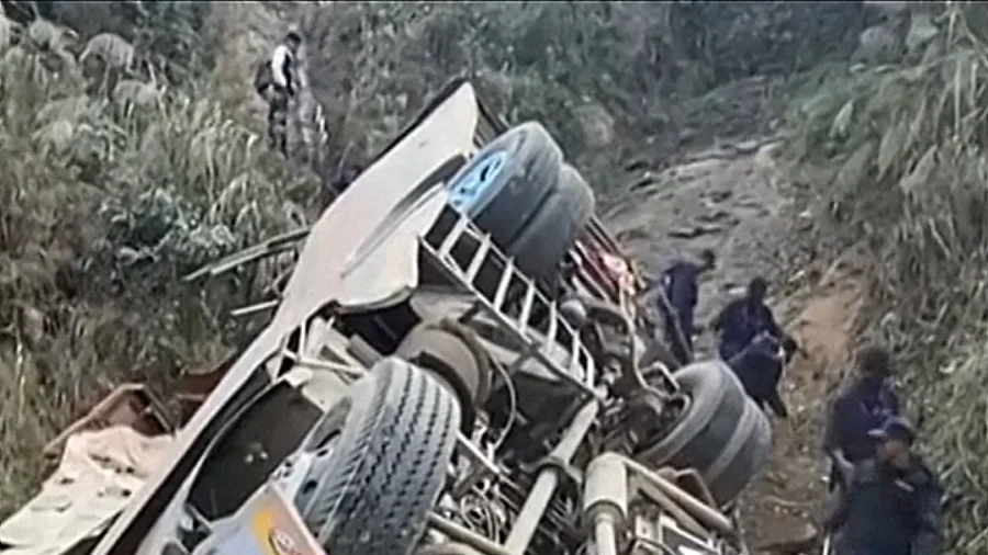 Bus Plunges Off Mountain Road in Nepal, Killing 19