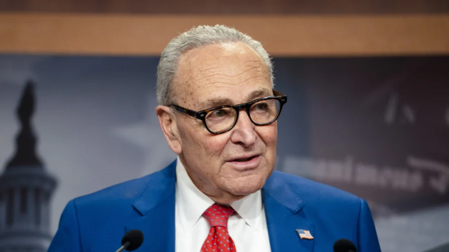 Schumer, Senate Democrats Hold News Conference on Trump’s Presidency