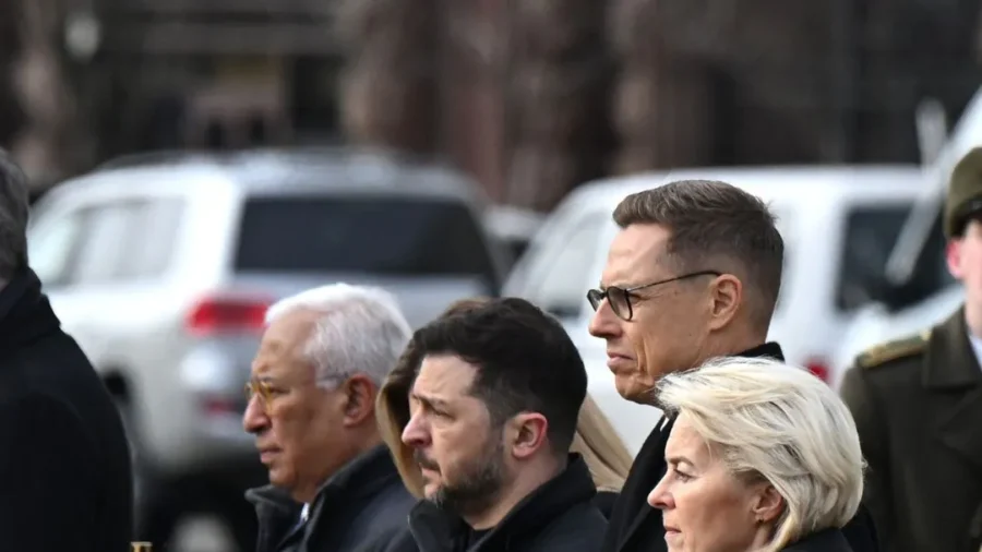 European Leaders Attend Kyiv Ceremony for Ukraine’s Fallen Soldiers