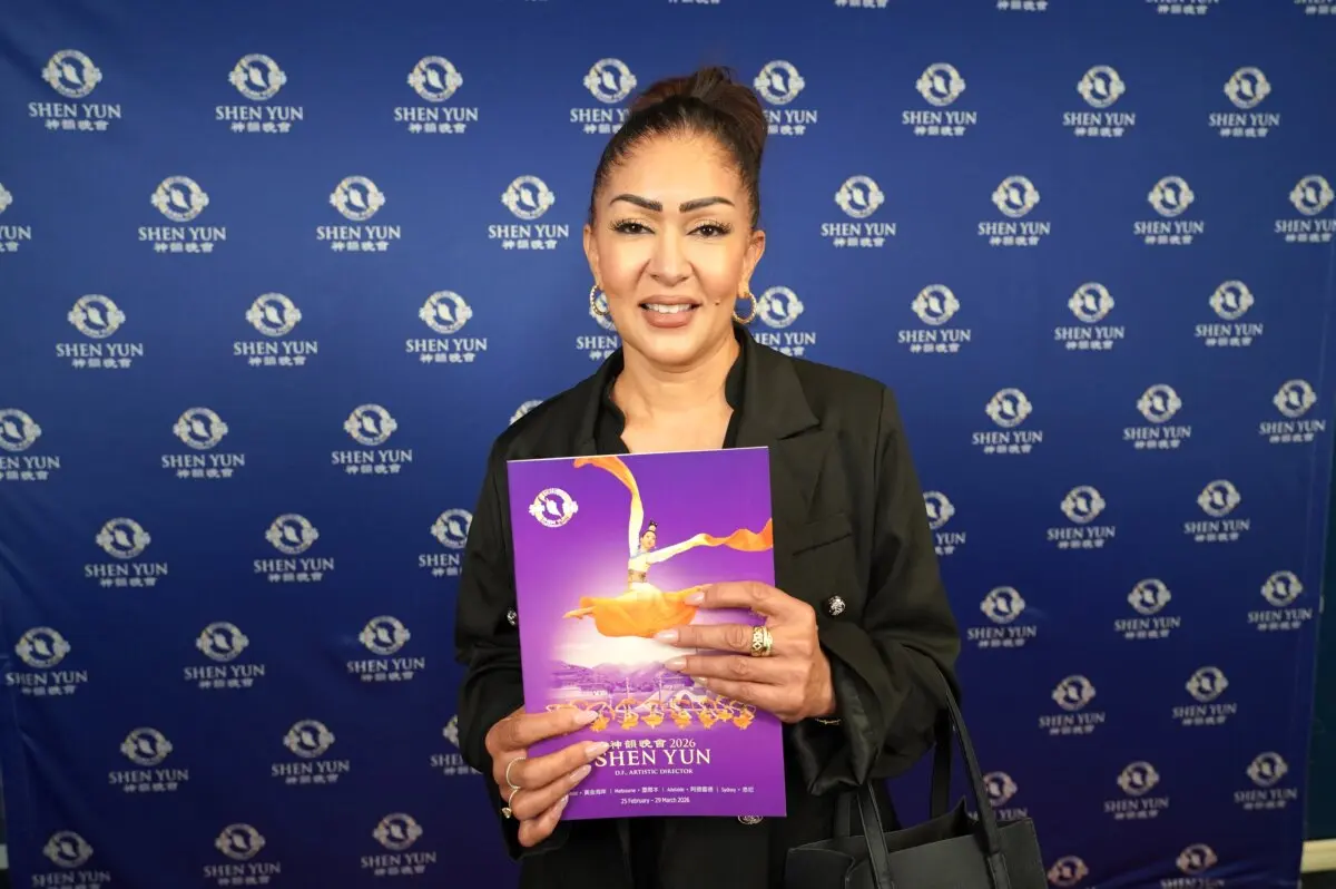 Scarlett David at Shen Yun Performing Arts at the HOTA Home of the Arts in the Gold Coast, Australia, on Feb. 25, 2026. (NTD)