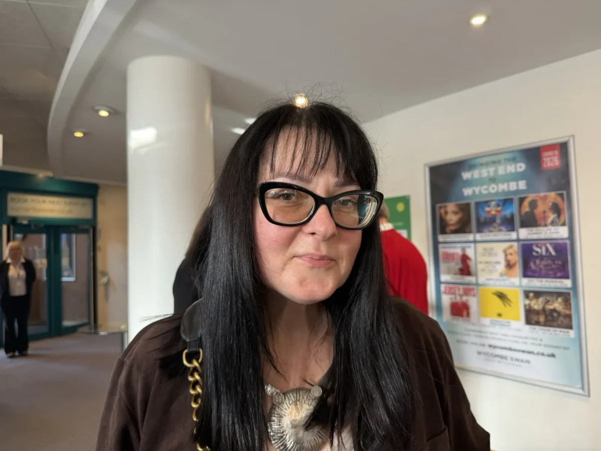 Aksana Liatytskaya attended a performance by Shen Yun Global Company at the Wycombe Swan Theatre in High Wycombe, UK, on Feb. 25, 2026. (James Xu/The Epoch Times)