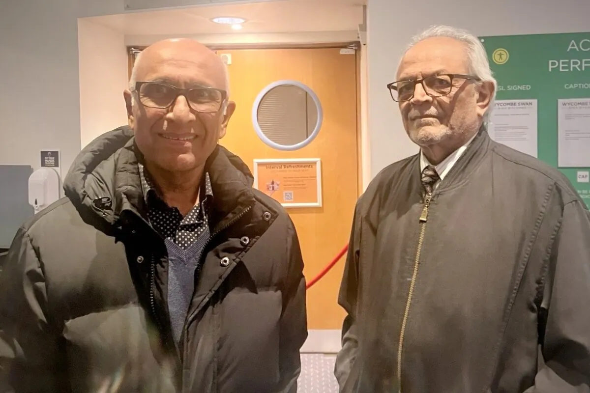 Jayand Patel and Jayesh Patel at the Shen Yun Performing Arts performance at Wycombe Swan Theatre on Feb. 26, 2026. (Say Huang/The Epoch Times)