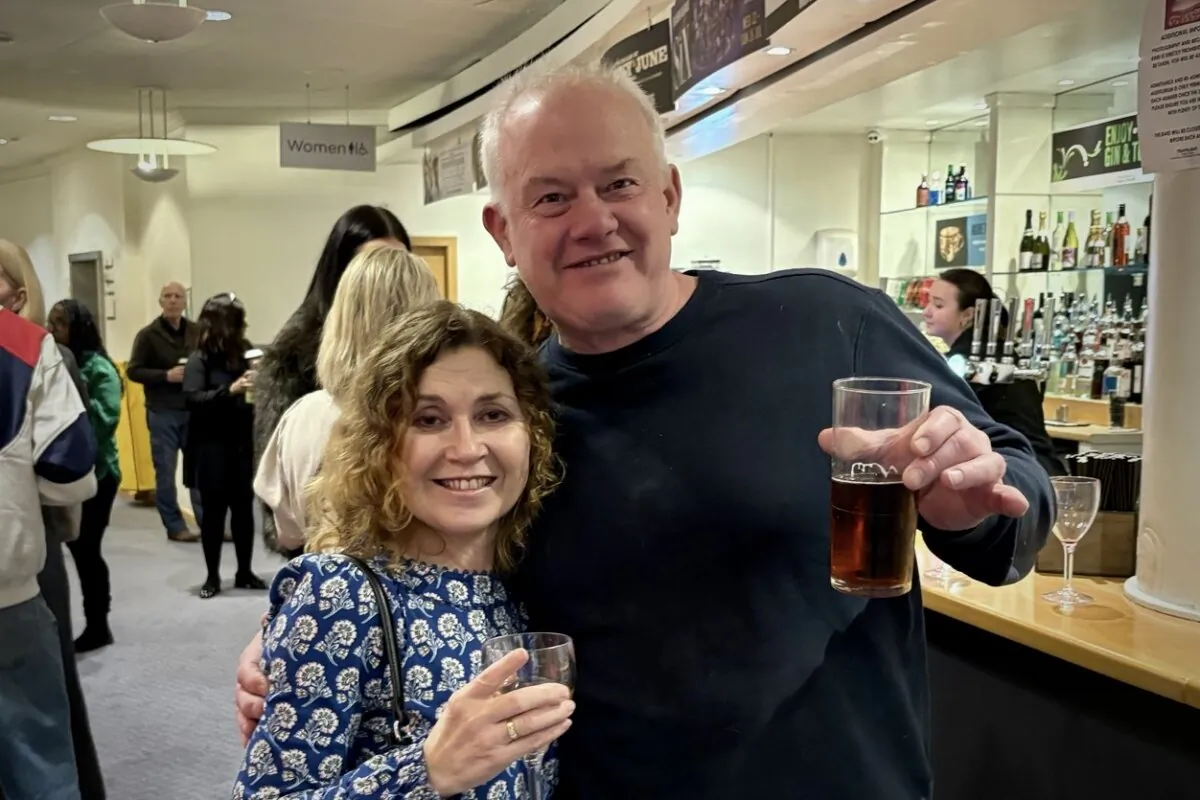 Lesley and Andrew Gallagher attended Shen Yun Performing Arts at the Wycombe Swan Theatre on Friday, Feb. 27, 2026. (Ming Li/The Epoch Times)