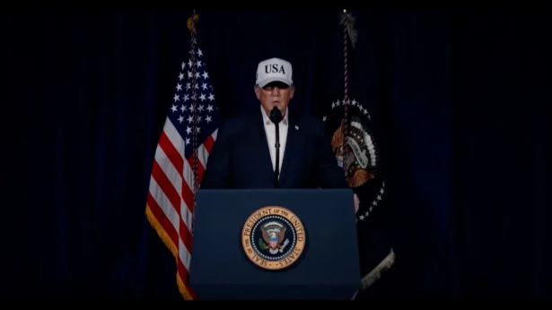 U.S. President Donald Trump announces that the United States and Israel have begun “major combat operations” in Iran with the goal of eliminating threats from the country’s regime in a video released on Feb. 28, 2026. (@realDonaldTrump via Truth Social)