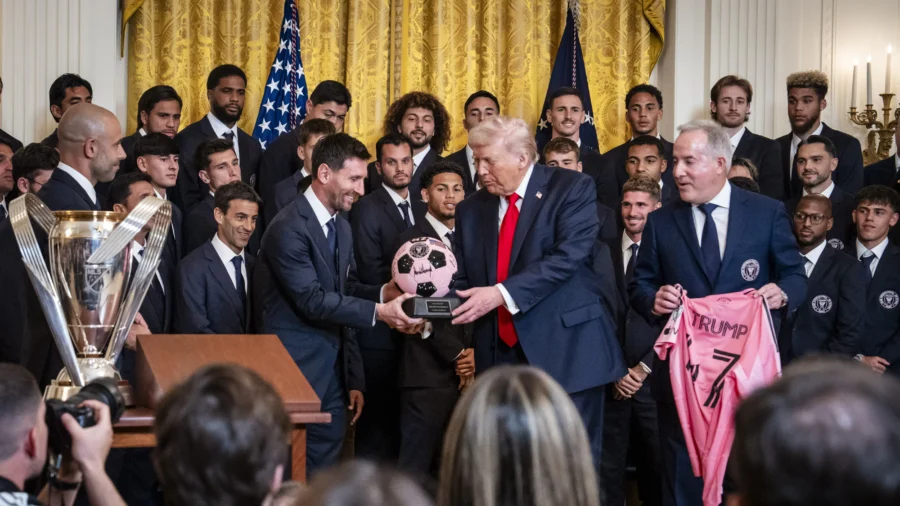 Trump Says Son Barron Is a ‘Tremendous Fan’ of Soccer Star Lionel Messi