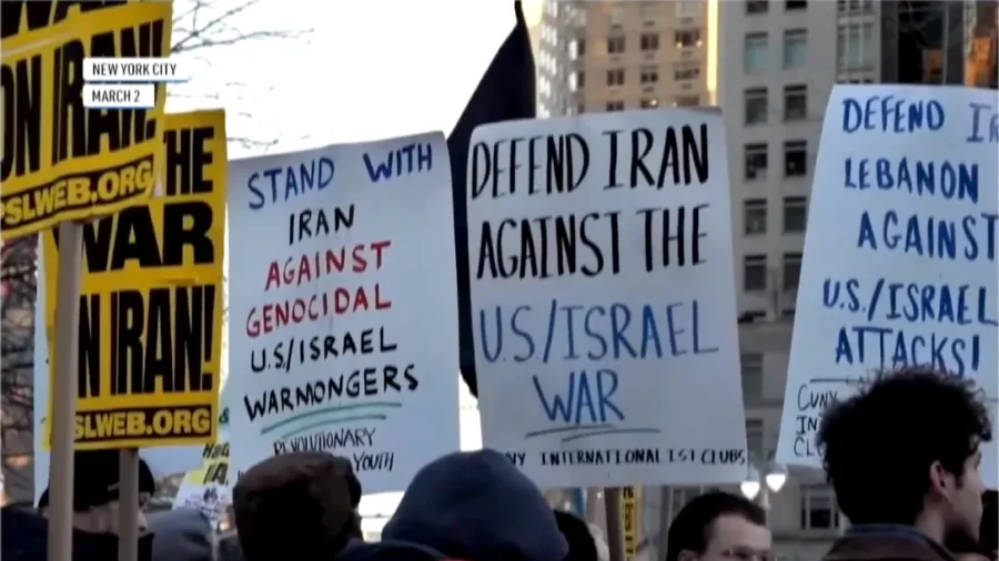 CCP-Linked Groups Stage Anti-War Protests