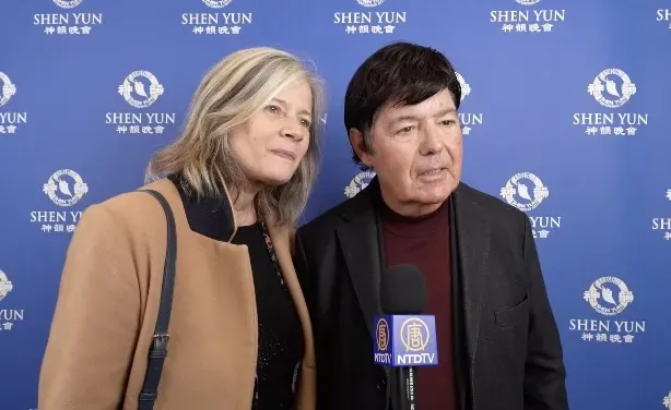 Jeanne Tonon and Lucien Martinez attended the Shen Yun performance on March 1 at the Corum in Montpellier. (NTD)