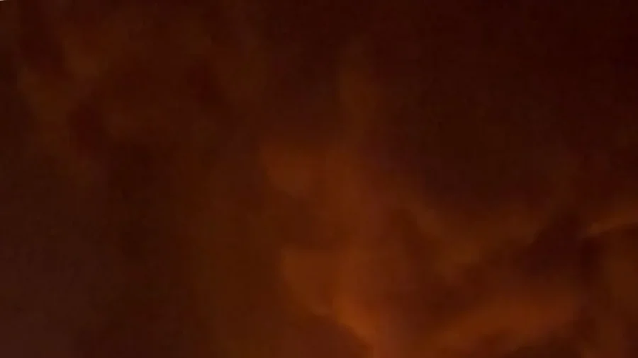 Huge Fire and Heavy Smoke Billows From Tehran's Aqdasieh Fuel Depot