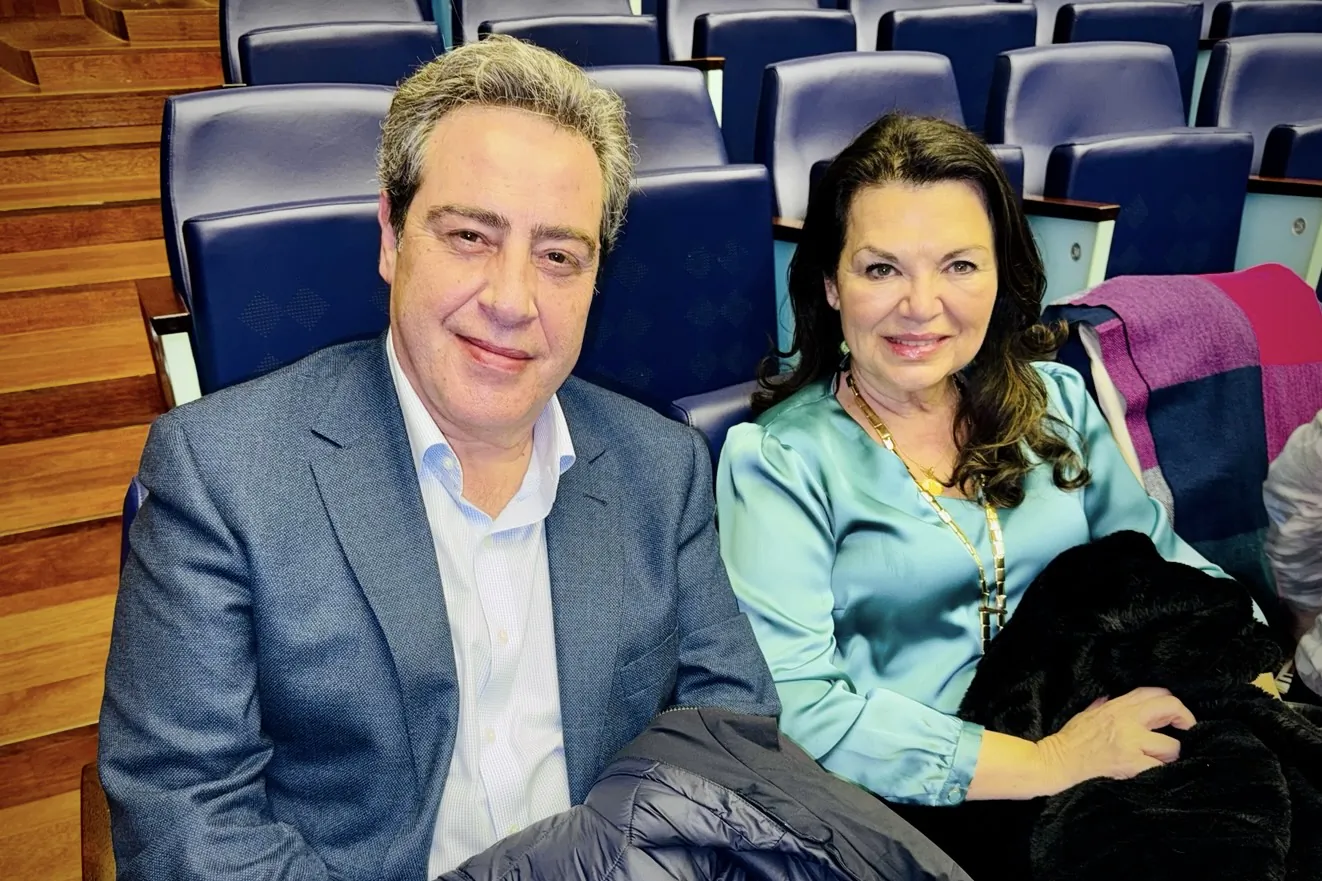Valencian regional parliament deputy and university professor José María Llanos Pitarch attended Shen Yun Performing Arts’ performance with his wife at the Palau de les Arts Reina Sofía in Valencia, Spain, on March 9, 2026. (Hai Ying/The Epoch Times)